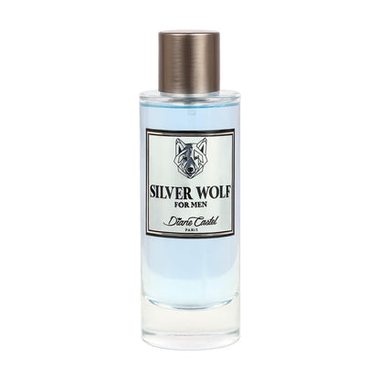 Diane Castel Silver Wolf - Woody Citrus Cologne for Men - Top Notes of Elemi, Bergamot, Mandarin - 3.3 oz