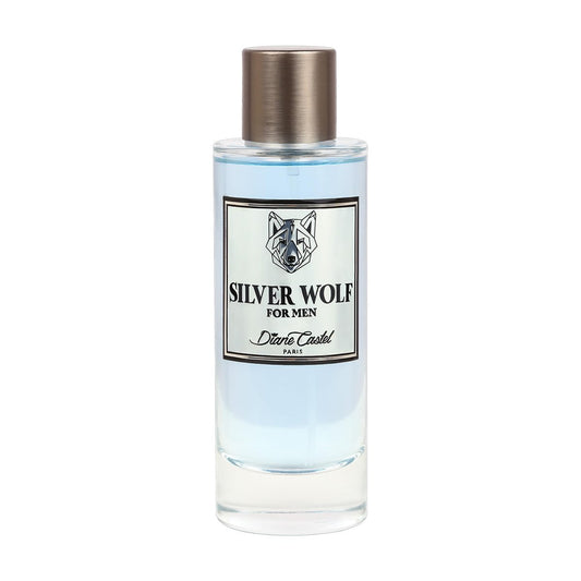 Diane Castel Silver Wolf - Woody Citrus Cologne for Men - Top Notes of Elemi, Bergamot, Mandarin - 3.3 oz