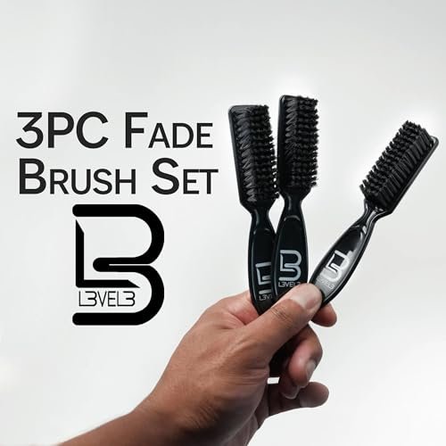 Level 3 Fade Brush Set - 3-Piece Professional Barber Brush Kit for Fades and Lineups - görsel 14