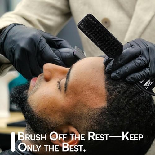 Level 3 Fade Brush Set - 3-Piece Professional Barber Brush Kit for Fades and Lineups - görsel 4