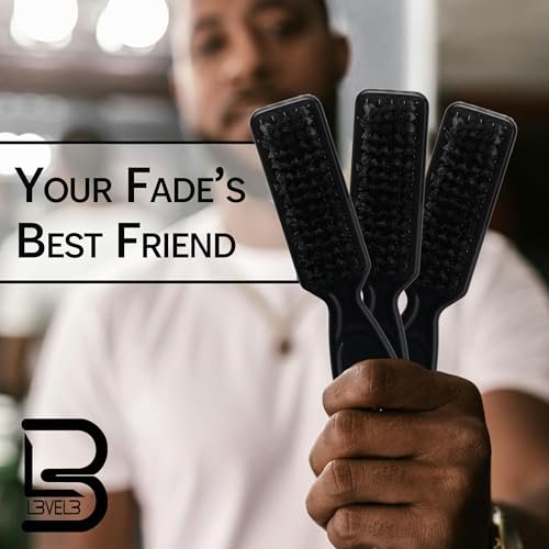 Level 3 Fade Brush Set - 3-Piece Professional Barber Brush Kit for Fades and Lineups - görsel 6