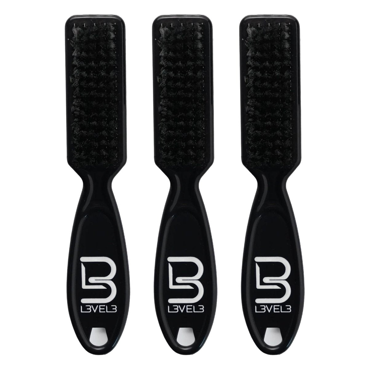 Level 3 Fade Brush Set - 3-Piece Professional Barber Brush Kit for Fades and Lineups - görsel 1