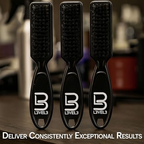 Level 3 Fade Brush Set - 3-Piece Professional Barber Brush Kit for Fades and Lineups - görsel 10