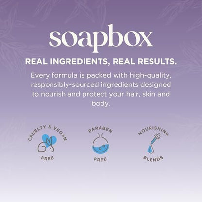 Soapbox Dry Shampoo Powder - Non-Aerosol, Volumizing with Biotin & Rice Protein - Travel Size, Vegan - 1.25oz Avelisse