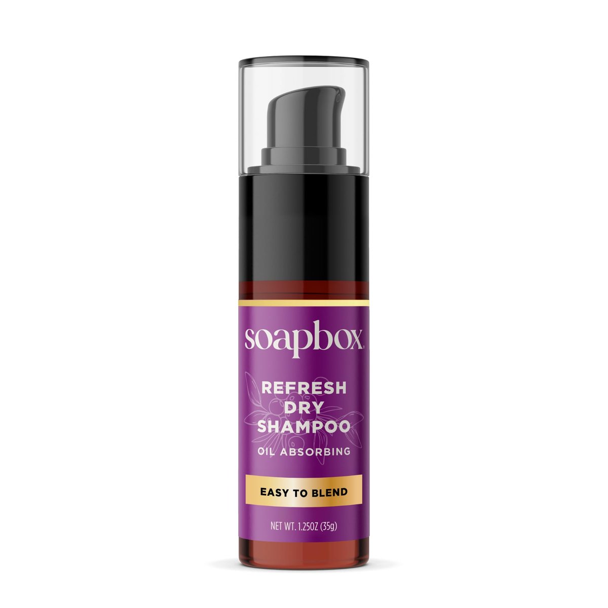 Soapbox Dry Shampoo Powder - Non-Aerosol, Volumizing with Biotin & Rice Protein - Travel Size, Vegan - 1.25oz Avelisse