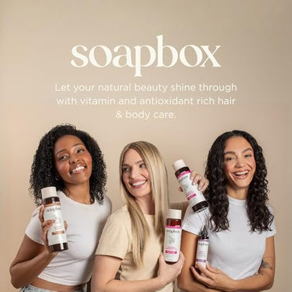 Soapbox Dry Shampoo Powder - Non-Aerosol, Volumizing with Biotin & Rice Protein - Travel Size, Vegan - 1.25oz Avelisse