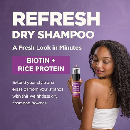 Soapbox Dry Shampoo Powder - Non-Aerosol, Volumizing with Biotin & Rice Protein - Travel Size, Vegan - 1.25oz Avelisse