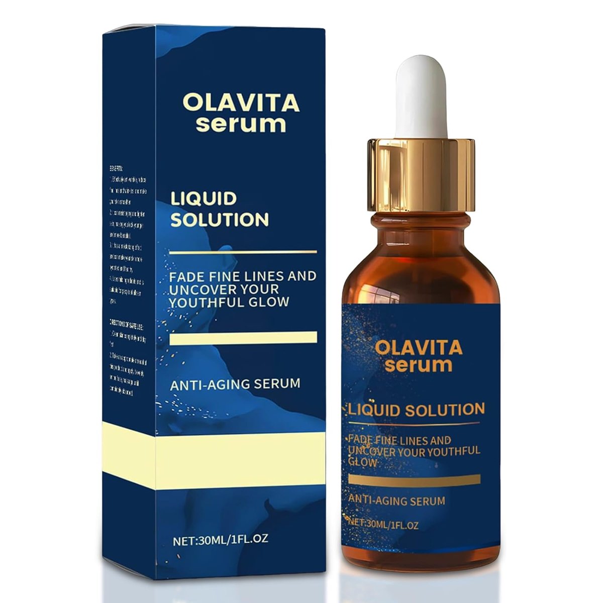 Olavita Serum: Vitamin C & E Anti-Aging Facial Serum – Boosts Collagen, Diminishes Wrinkles for Youthful Glow (1 Fl Oz) Avelisse