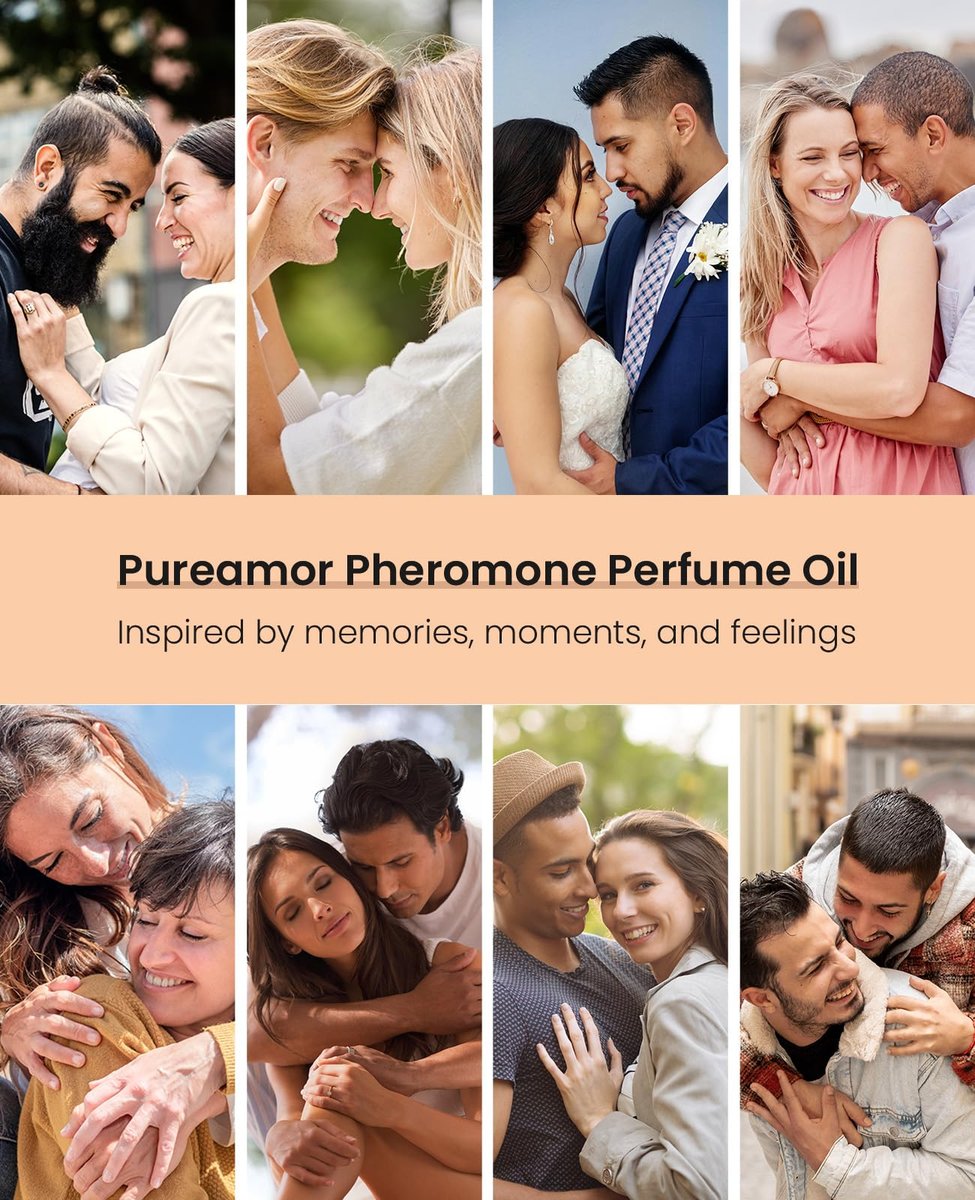 PUREAMOR Pheromones Perfume for Women & Men – Strawberry & Cake, 0.34 oz Travel Spray - görsel 13
