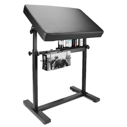 Gakonp XXL Tattoo Armrest Stand - Height & Tilt Adjustable Oversized Tattoo Arm Rest with Ink Rack & Glove Rack for Artist Beauty Table
