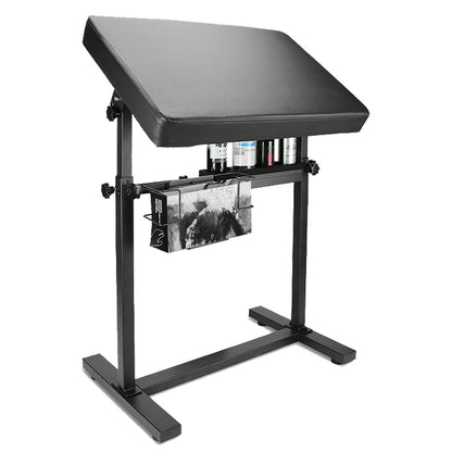 Gakonp XXL Tattoo Armrest Stand - Height & Tilt Adjustable Oversized Tattoo Arm Rest with Ink Rack & Glove Rack for Artist Beauty Table