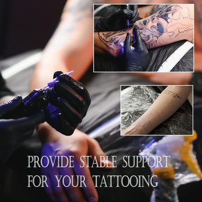Gakonp XXL Tattoo Armrest Stand - Height & Tilt Adjustable Oversized Tattoo Arm Rest with Ink Rack & Glove Rack for Artist Beauty Table