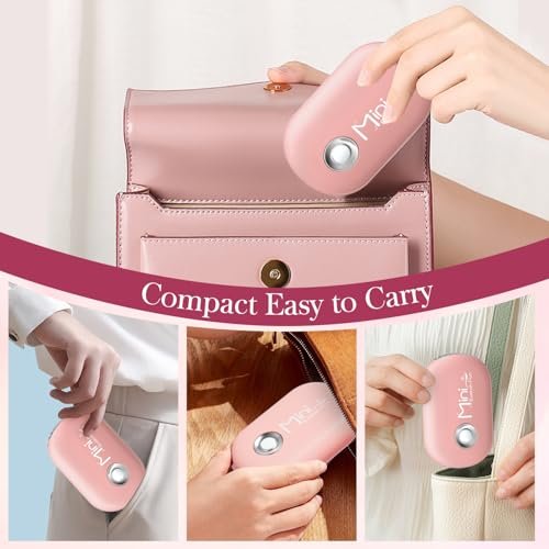 Buqikma Mini Lash Fan for Eyelash Extensions - Portable Handheld Eyelash Fan Dryer with USB-C Rechargeable Air Blower for Makeup Drying & Cooling, Pink - görsel 16
