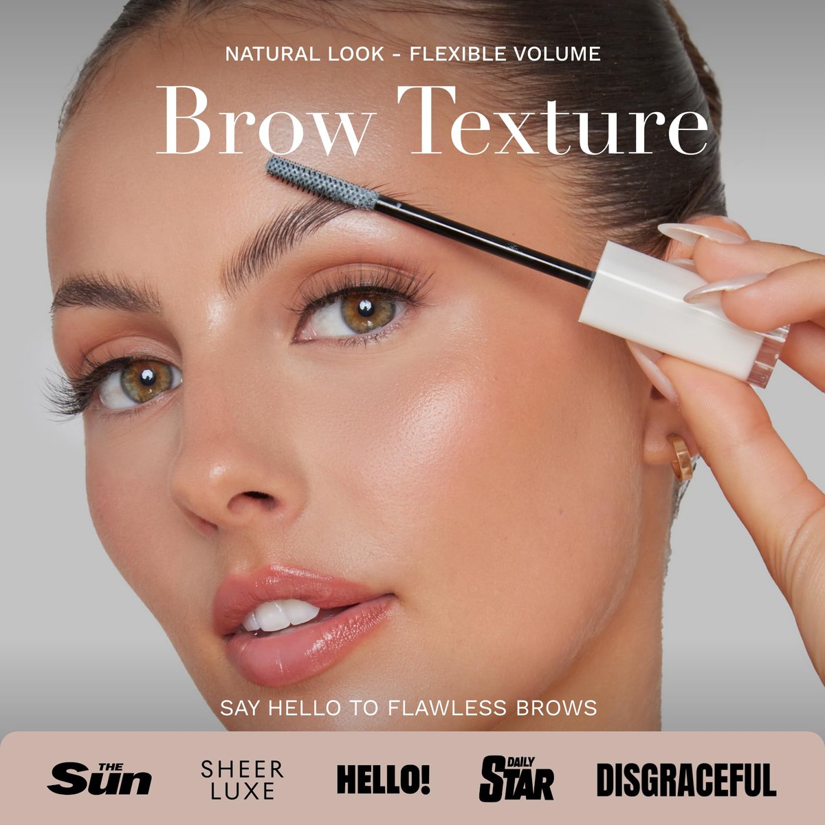Byellie Brow Texture 12ml - Clear Eyebrow Gel for Soft-Hold, Natural Fluffy Brows | Vegan & Cruelty Free Avelisse