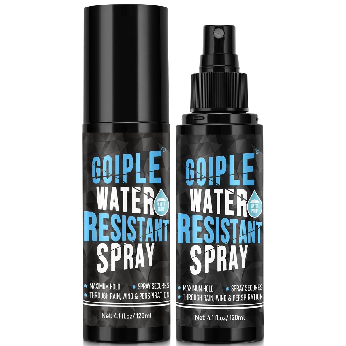 WOZUTUNT Hair Fiber Water Resistant Spray for Men and Women - Extra Hold Hair Fiber Holding Sprays for Black Hair - Waterproof Hairline Enhancer & Volumizing Sprays (2 Pack) Avelisse