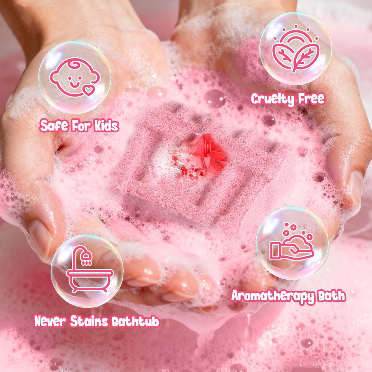 Toylink Bath Bombs for Kids with Diving Gem Toys Inside - 12 Pack Treasure Chest Bath Bombs with Surprise Pirate Accessories Pretend Playset, Handmade Bubble Bath Fizzies Birthday Christmas Gift Set Avelisse