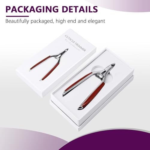 AONOLOVO Cuticle Trimmer Extra Sharp, Upgraded 0.98 Inch Jaw Professional Cuticle Nippers Stainless Steel Cuticle Cutter Remover Nail Art Dead Skin Clipper Pedicure Manicure Nail Tool Avelisse