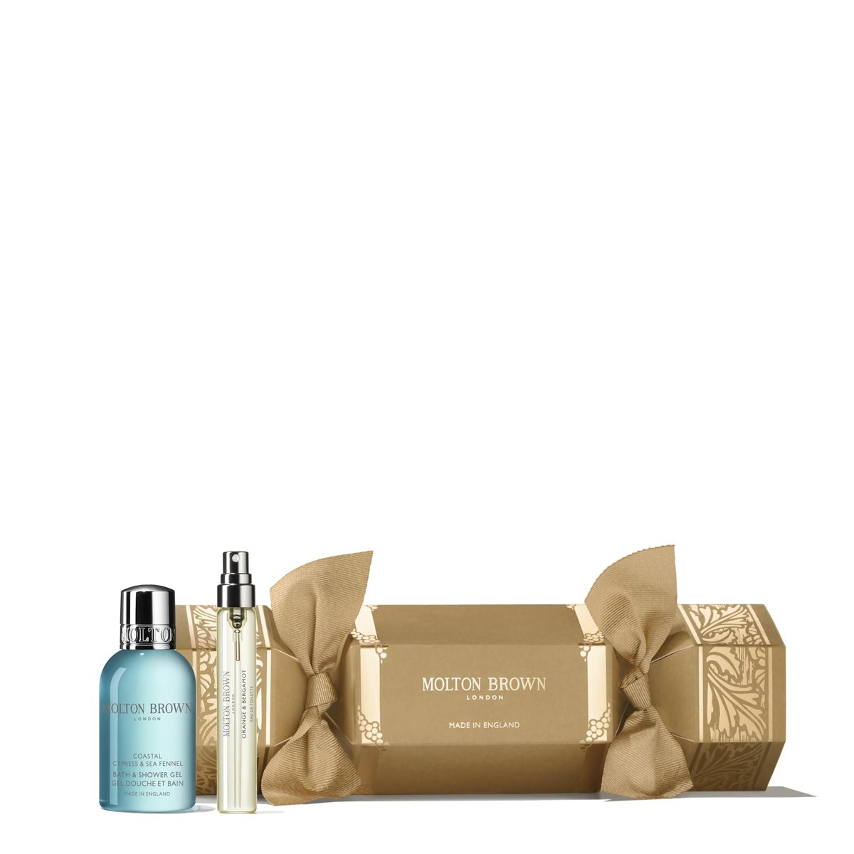 Molton Brown Coastal Cypress & Sea Fennel Christmas Cracker - Eau de Toilette & Body Wash Gift Set Avelisse