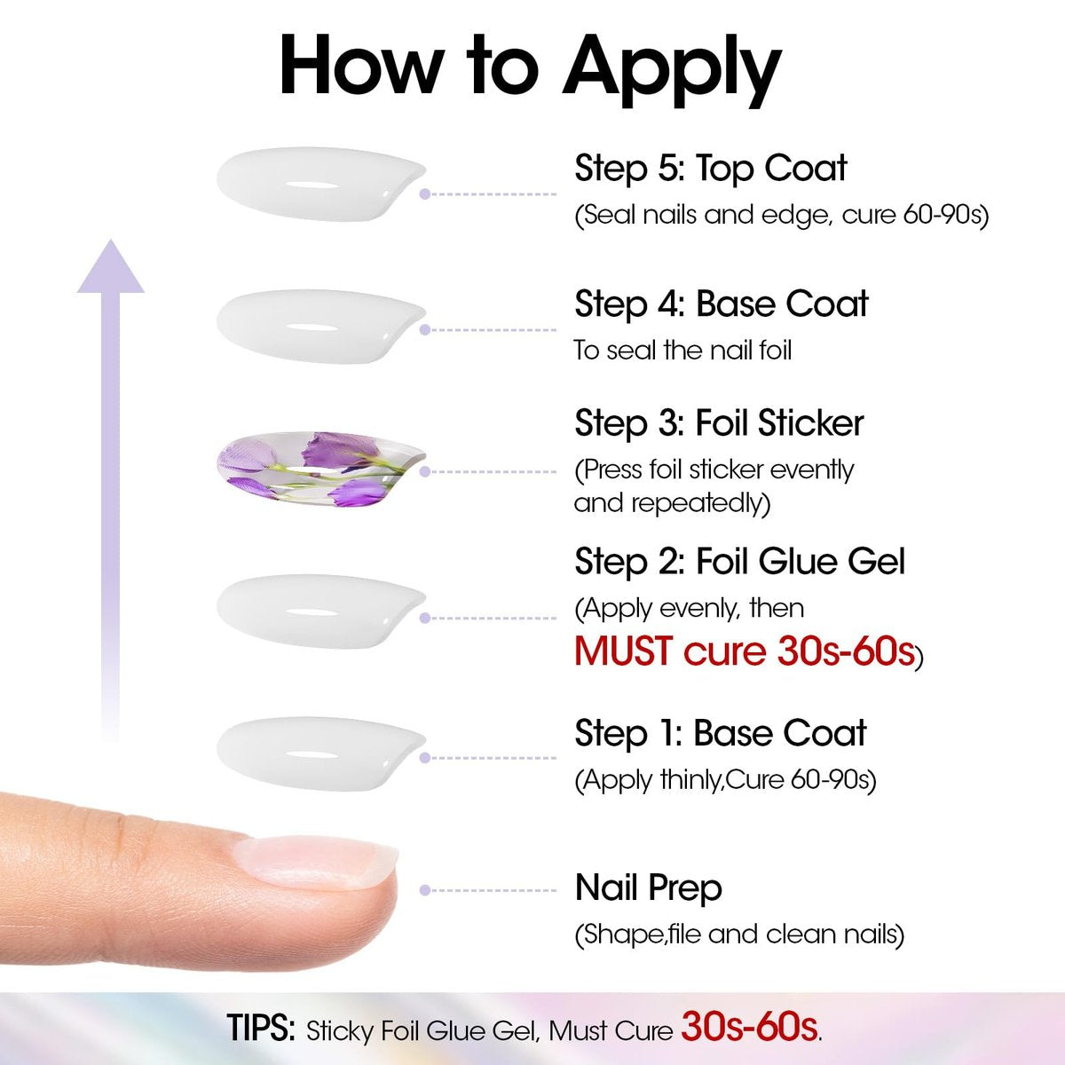 GELLEN 18ml Nail Foil Glue Gel – Foil Transfer Gel for Nail Art, HEMA Free & TPO Free, Clear Transfer, Cures in 30-60s - görsel 17