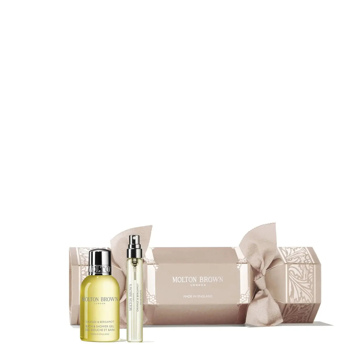 Molton Brown Orange & Bergamot Christmas Cracker - Eau de Toilette 0.25 fl. oz. & Body Wash 1.7 fl. oz. Luxury Scented Body Care Beauty Gift Set Avelisse
