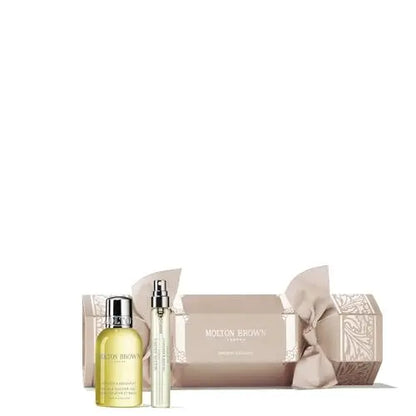Molton Brown Orange & Bergamot Christmas Cracker - Eau de Toilette 0.25 fl. oz. & Body Wash 1.7 fl. oz. Luxury Scented Body Care Beauty Gift Set Avelisse
