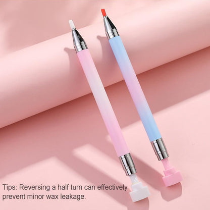 Rhinestone Picker Tool - Refillable Wax Pen with 3 Wax Refills for Nail Art & Diamond Painting