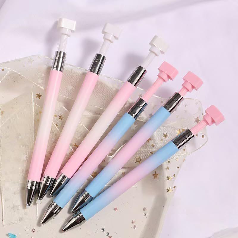 Rhinestone Picker Tool - Refillable Wax Pen with 3 Wax Refills for Nail Art & Diamond Painting - görsel 6
