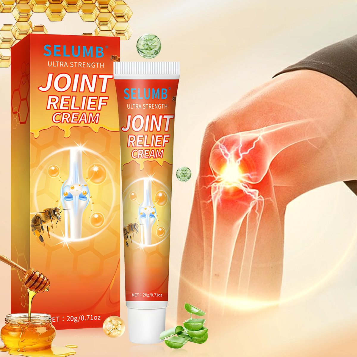 TFSUDI 3-Pack Joint Relief Cream – Ultra Strength Formula for Back, Neck, Feet, Shoulders Avelisse