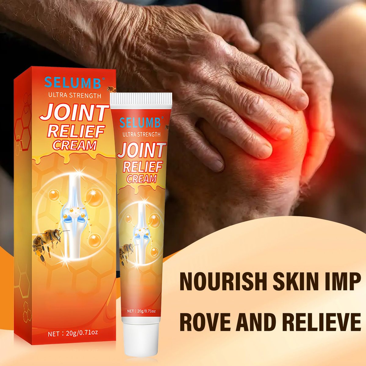 TFSUDI 3-Pack Joint Relief Cream – Ultra Strength Formula for Back, Neck, Feet, Shoulders Avelisse