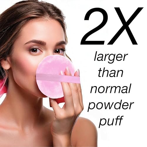Oversized XL Velour Powder Puff – Ultra Soft Body & Face Makeup Applicator for Loose Powder, Setting Powder & Blusher - görsel 12