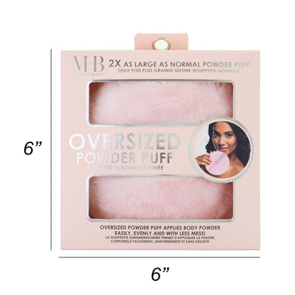 Oversized XL Velour Powder Puff – Ultra Soft Body & Face Makeup Applicator for Loose Powder, Setting Powder & Blusher