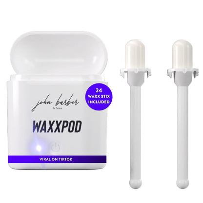 WaxxPod™ Nose Hair & Ear Hair Remover - USB Powered Waxing Kit with 24 STIX Avelisse