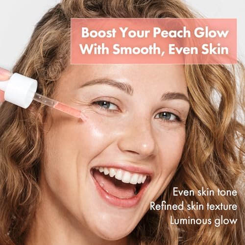 TOSOWOONG Peach 80 Niacin Serum - 5% Niacinamide, Alpha-Arbutin, Vitamin B12 - Hydrating Face Serum for Dark Spots, Pore Minimizer, Uneven Tone, Dullness - Korean Skincare, 33ml - görsel 4