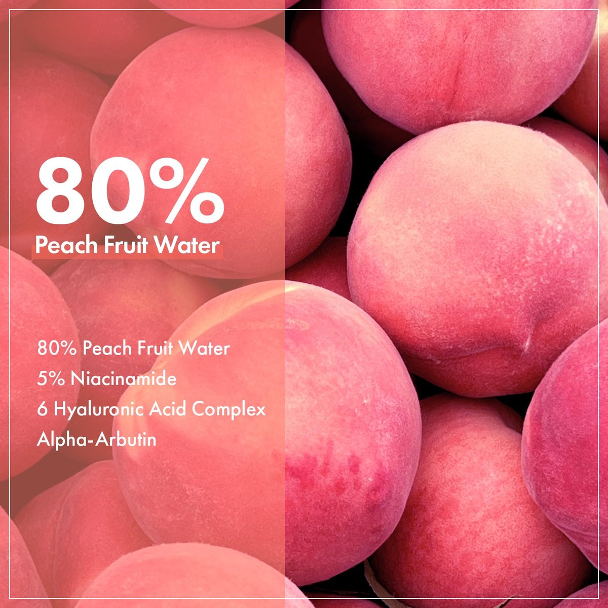 TOSOWOONG Peach 80 Niacin Serum - 5% Niacinamide, Alpha-Arbutin, Vitamin B12 - Hydrating Face Serum for Dark Spots, Pore Minimizer, Uneven Tone, Dullness - Korean Skincare, 33ml - görsel 7