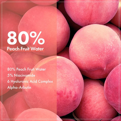 TOSOWOONG Peach 80 Niacin Serum - 5% Niacinamide, Alpha-Arbutin, Vitamin B12 - Hydrating Face Serum for Dark Spots, Pore Minimizer, Uneven Tone, Dullness - Korean Skincare, 33ml