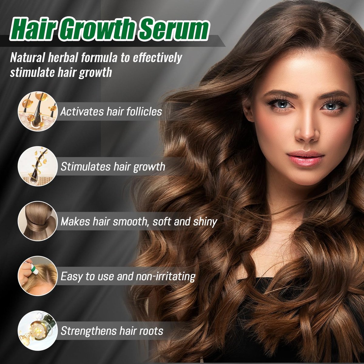 Orrenaturals Hair Revival Ampoule 3% Rosemary Hair Growth Serum Roll On - 30ml Scalp Treatment for Hair Loss & Thinning Avelisse