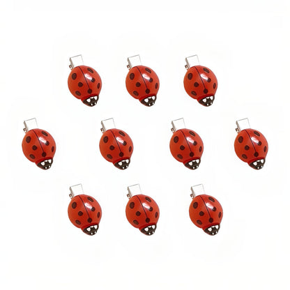 10 Pcs Fun Ladybug Hair Clips - Cute Insect Bug Hair Clips for Teen Girls Women Whimsical Accessories for Back to School Halloween Cosplay Themed Party