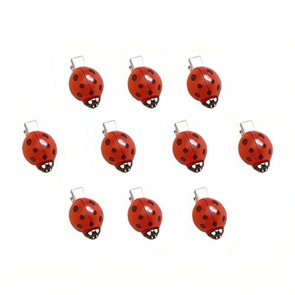 10 Pcs Fun Ladybug Hair Clips - Cute Insect Bug Hair Clips for Teen Girls Women Whimsical Accessories for Back to School Halloween Cosplay Themed Party