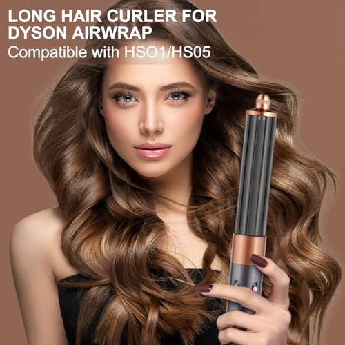 40mm/1.6in Long Barrel Attachment for Dyson Airwrap HS01 HS05 HS08 - Adjustable Bidirectional Curling for Bouncy Curls or Waves Avelisse