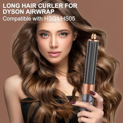 40mm/1.6in Long Barrel Attachment for Dyson Airwrap HS01 HS05 HS08 - Adjustable Bidirectional Curling for Bouncy Curls or Waves Avelisse