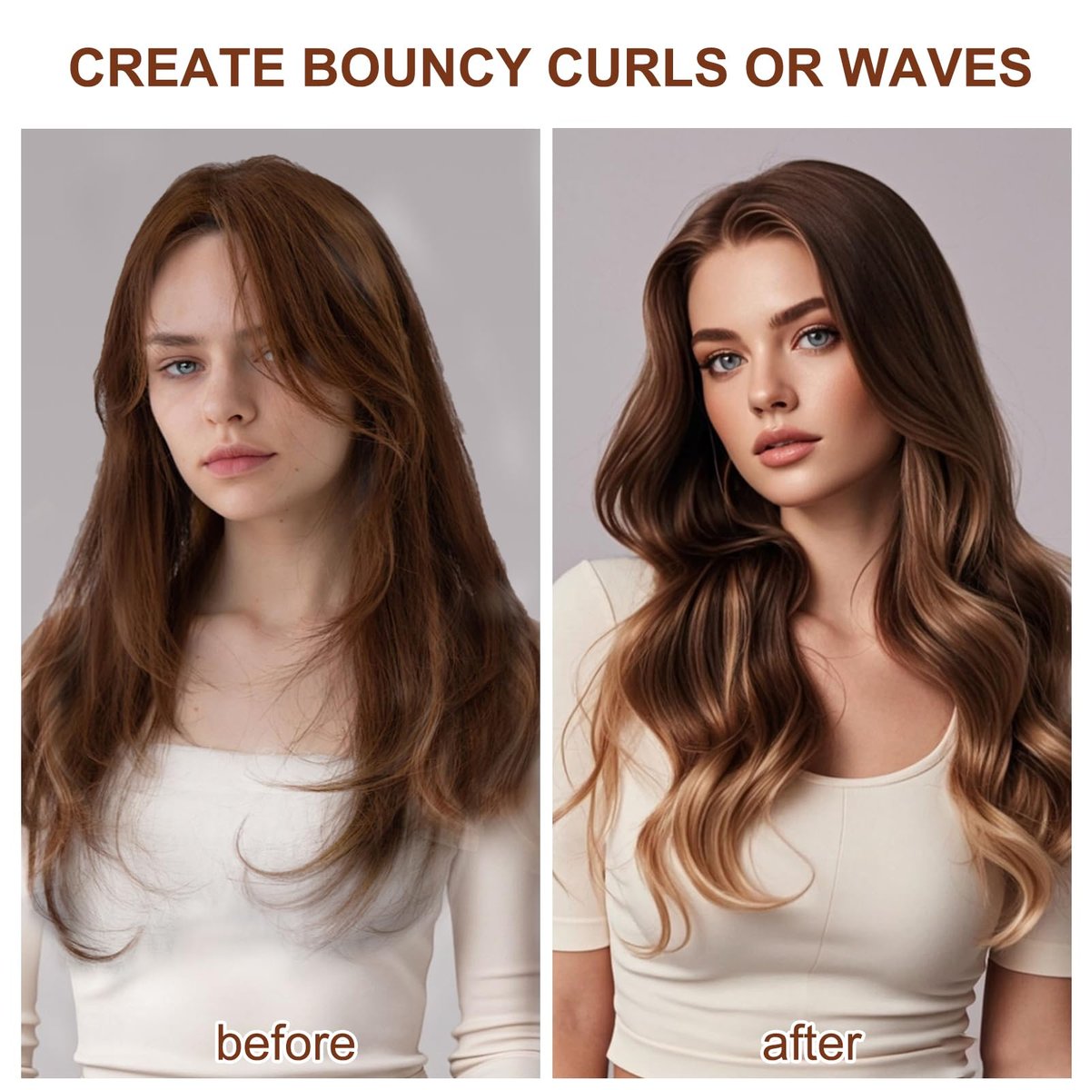 40mm/1.6in Long Barrel Attachment for Dyson Airwrap HS01 HS05 HS08 - Adjustable Bidirectional Curling for Bouncy Curls or Waves Avelisse