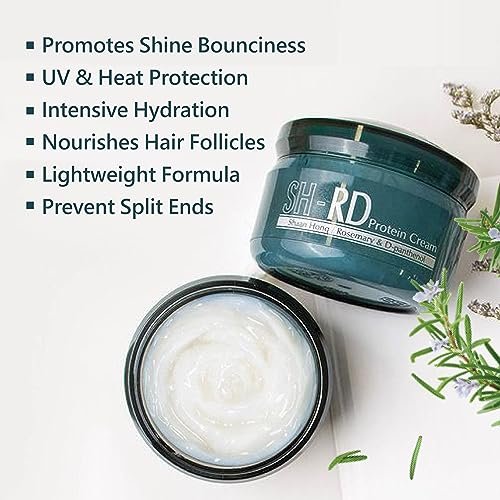 SH-RD Protein Cream Travel Size – Leave-In Protein Hair Treatment for Dry, Damaged Hair, Repairs Split Ends, 0.17 oz - görsel 6