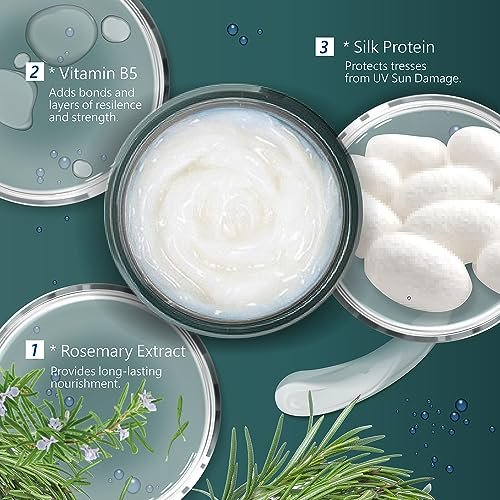 SH-RD Protein Cream Travel Size – Leave-In Protein Hair Treatment for Dry, Damaged Hair, Repairs Split Ends, 0.17 oz - görsel 4