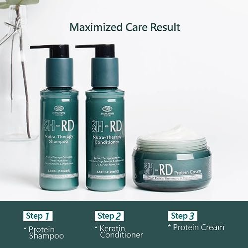 SH-RD Protein Cream Travel Size – Leave-In Protein Hair Treatment for Dry, Damaged Hair, Repairs Split Ends, 0.17 oz - görsel 10