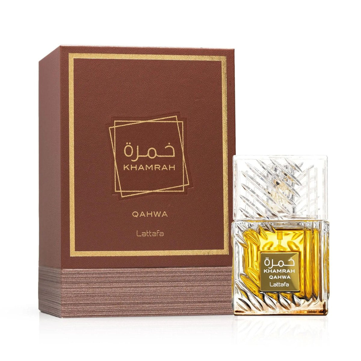 Lattafa Khamrah & Khamrah Qahwa Eau De Parfum Gift Set - 2 x 3.4 Fl Oz | Unisex Long-Lasting Spicy Sweet Woody Arabic Perfume Avelisse
