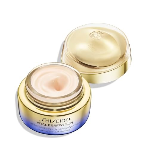 Shiseido Vital Perfection Uplifting and Firming Advanced Eye Cream – 15 mL with Massage Roller Tool Avelisse