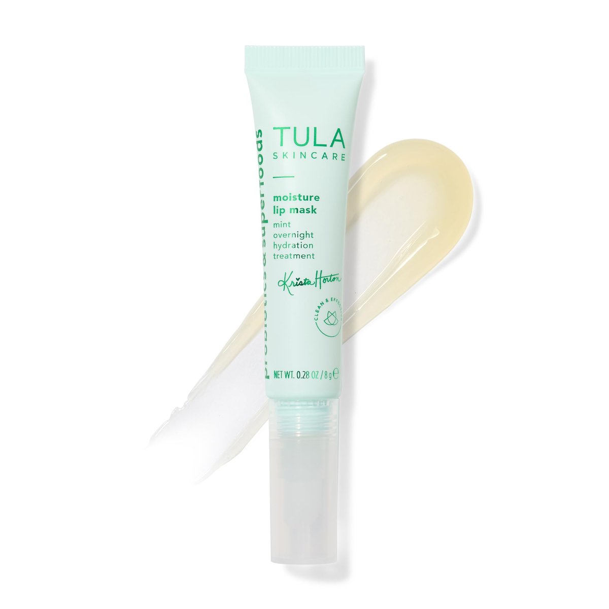 TULA Skin Care Krista Horton Moisture Lip Mask - Peptides, Hyaluronic Acid, Vitamin E & Mint Oil for Deeply Nourished, Hydrated Lips (0.28 oz) Avelisse