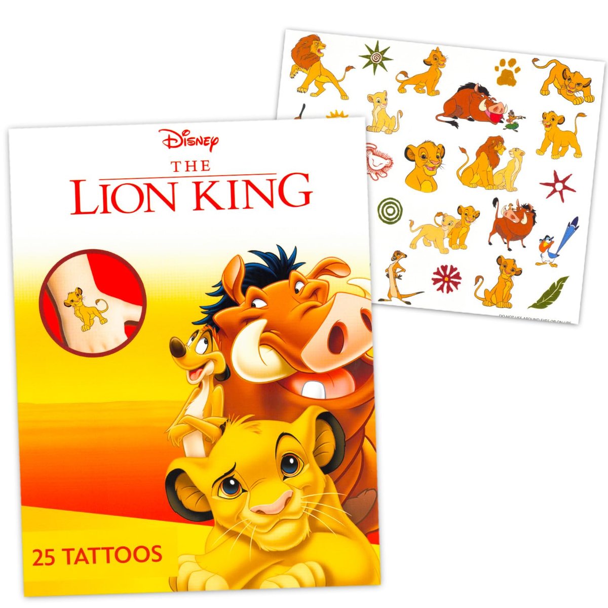 Disney Temporary Tattoos Mega Assortment – 200 Tattoos Featuring Princess, Toy Story, Mickey, Cars, Lion King, Stitch & More - görsel 6