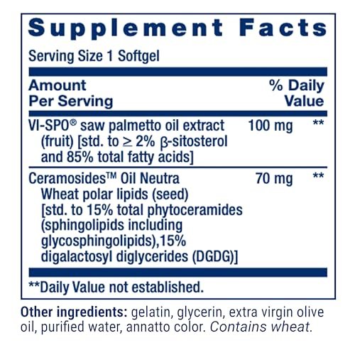 Life Extension Hair Growth for Women – Supplement for Fullness & Density with Ceramosides™ & VI-SPO®, Non-GMO, Gluten-Free, 30 Softgels Avelisse