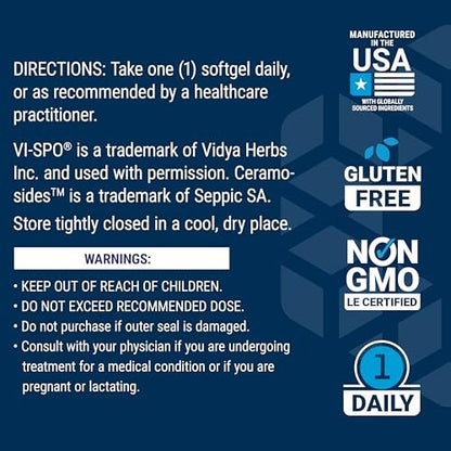 Life Extension Hair Growth for Women – Supplement for Fullness & Density with Ceramosides™ & VI-SPO®, Non-GMO, Gluten-Free, 30 Softgels Avelisse